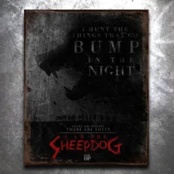 PTS I Am The Sheepdog Vintage Tin Sign Leo