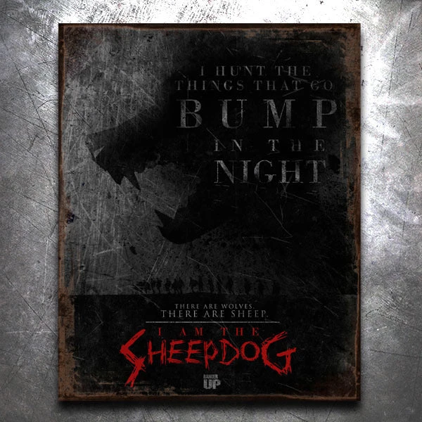 PTS I Am The Sheepdog Vintage Tin Sign Leo PTS I Am The Sheepdog Vintage Tin Sign Leo