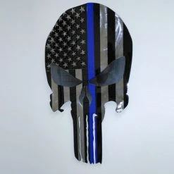 AMD American Liquid Metal - Thin Blue Skull Sign Leo