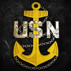 AMD American Liquid Metal - Navy Chief Anchor Sign