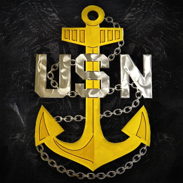 AMD American Liquid Metal - Navy Chief Anchor Sign 4 AMD American Liquid Metal - Navy Chief Anchor Sign