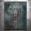 PTS Live As A Lion Vintage Tin Sign