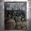 PTS Spartan The Man Next To You Vintage Tin Sign Signs