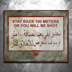 PTS Get Back Old World Vintage Tin Sign Signs