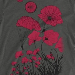Ohio Paratrooper Poppy Field Memorial T-Shirt