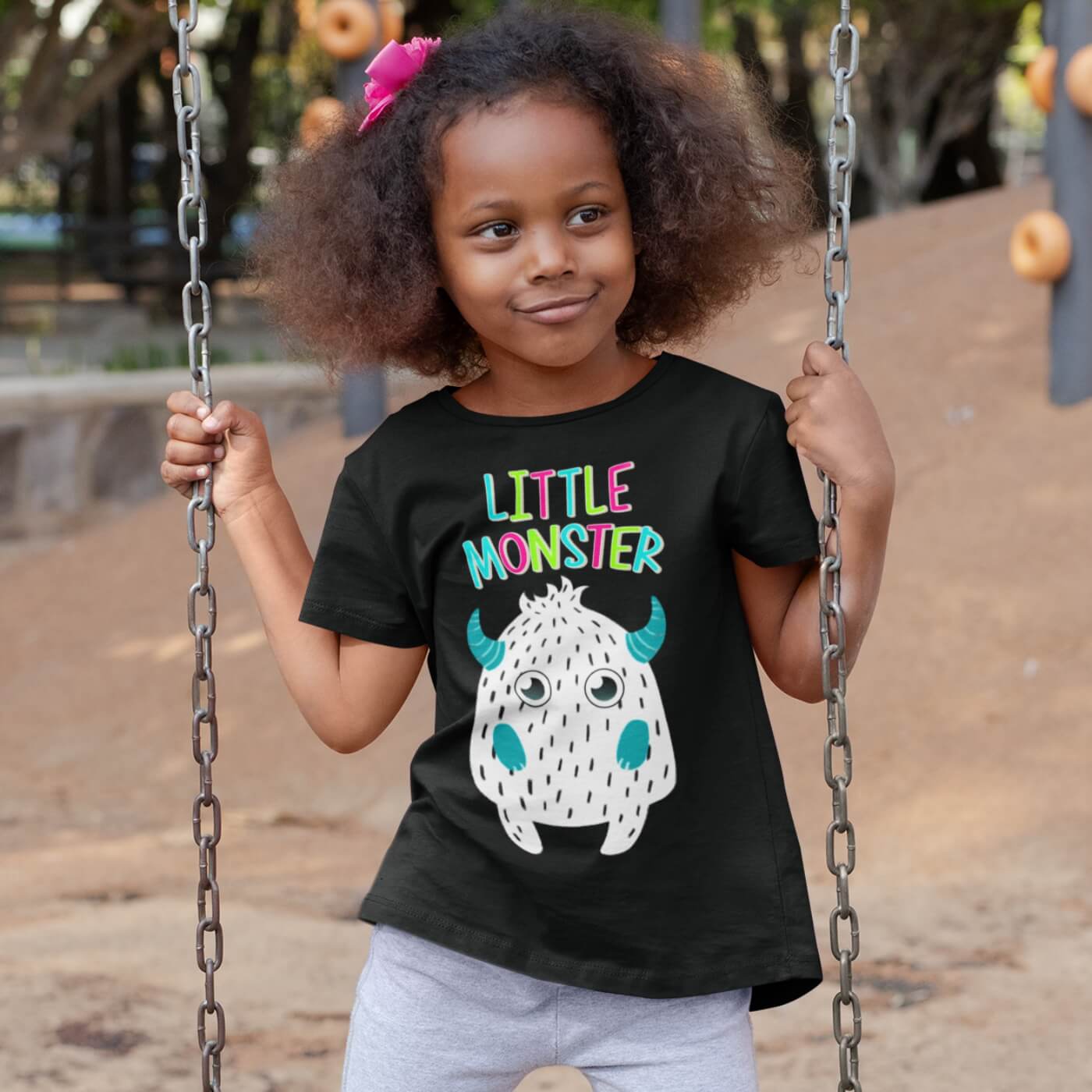 Gazebo Parts Direct Sales Store -Clothing Sales 2024 kid tshirt with print black monster